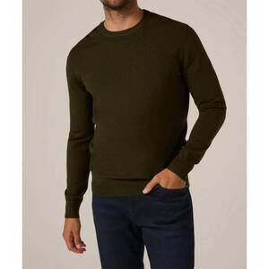 NEW 7DIAMONDS alcott crewneck sweater in olive